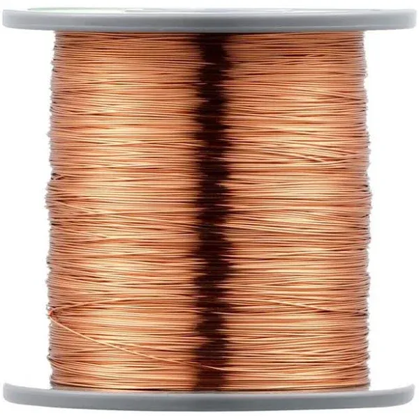 28 AWG Magnet Wire-Enameled Copper Wire - 1.0 lb - 0.0122&#034; Diameter Natural