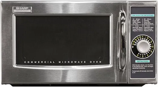 Sharp R 21Lcfs 1000W Commercial Microwave Oven - Stainless Steel