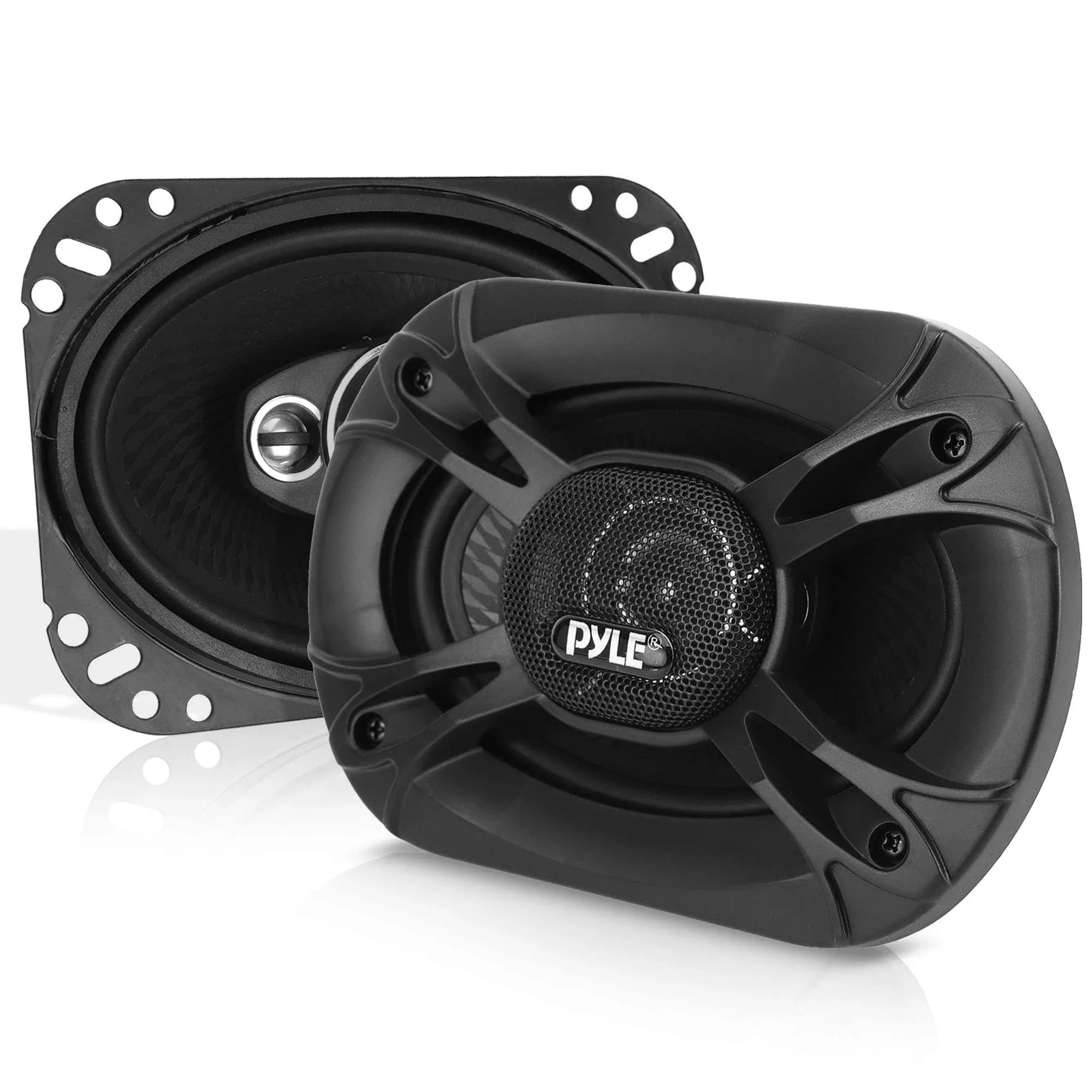 Pyle 3-Way Universal Car Stereo Speakers - 300W 5”x7” Triaxial Loud Pro Audio Car Speaker Universal Quick Replacement Component Speaker Vehicle Door/Side Panel Mount Compatible PL5173BK (Pair),black