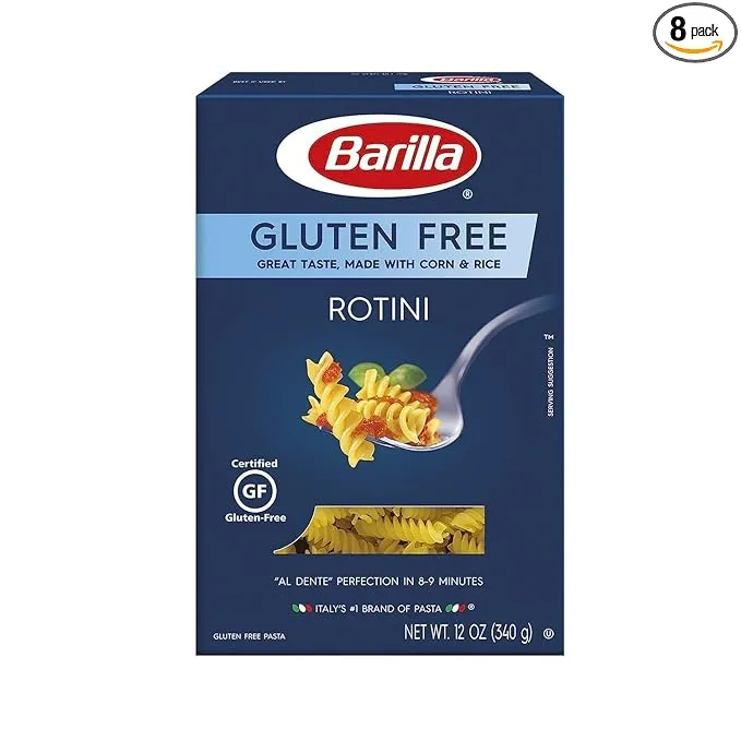 Gluten Free Rotini, Non-Gmo Gluten Free Pasta Made with Blend of Corn &amp; Rice - V