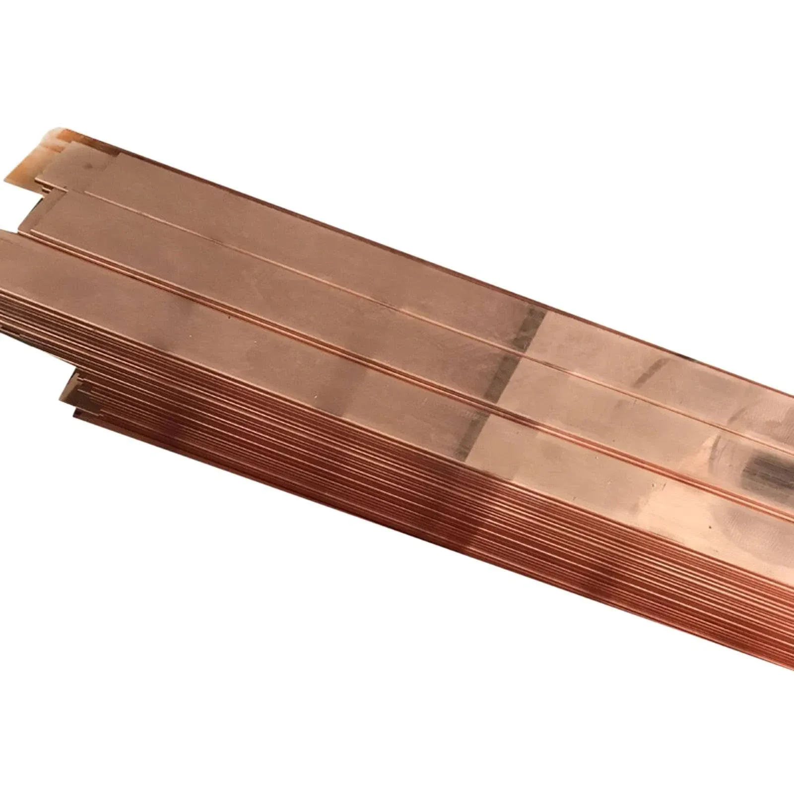 2pcs 99% Copper T2 Cu Metal Flat Bar Plate 2mm x 15mm x 250mm