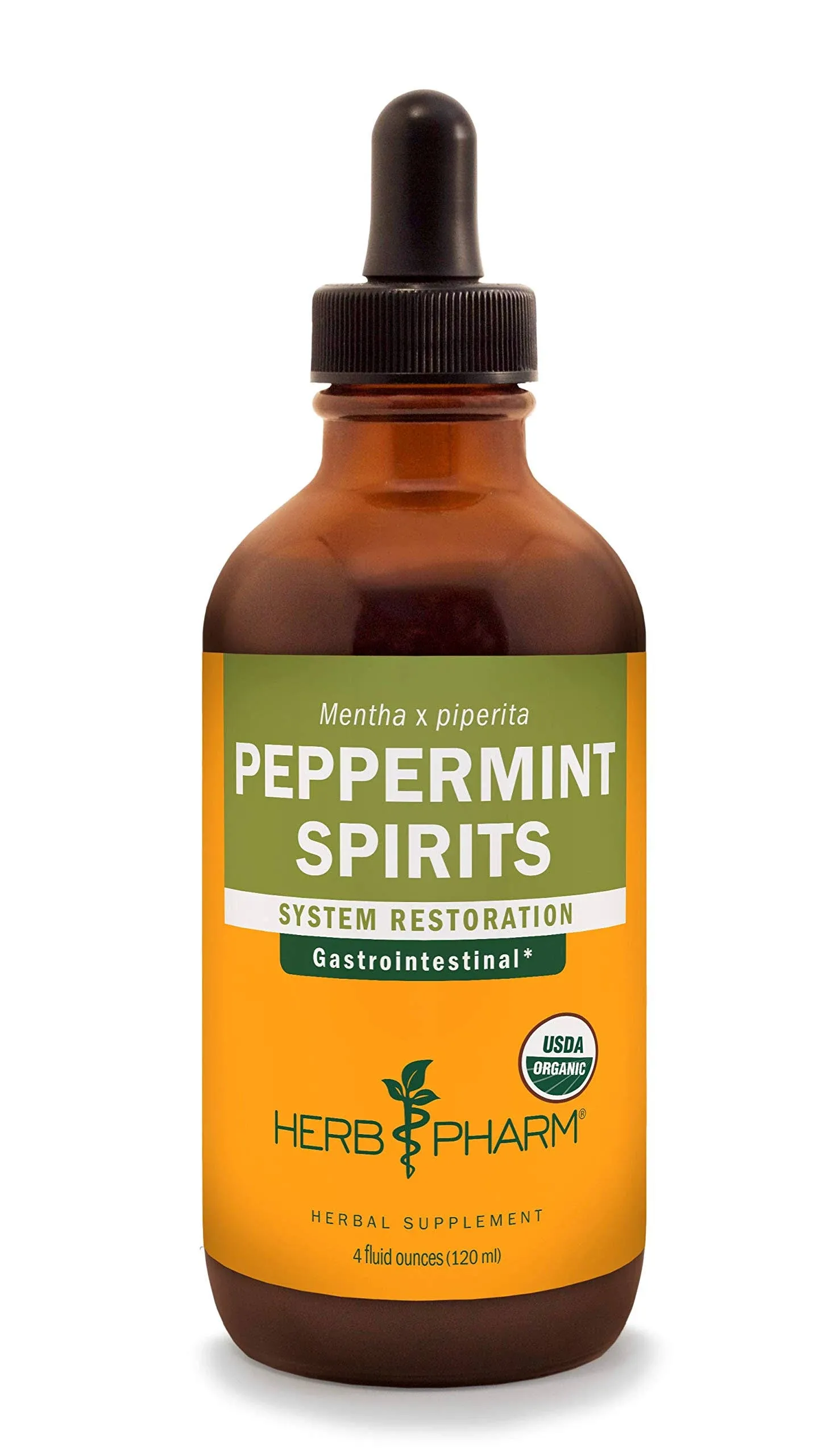 Herb Pharm Certified Organic Peppermint Spirits Liquid Extract Digestive... 