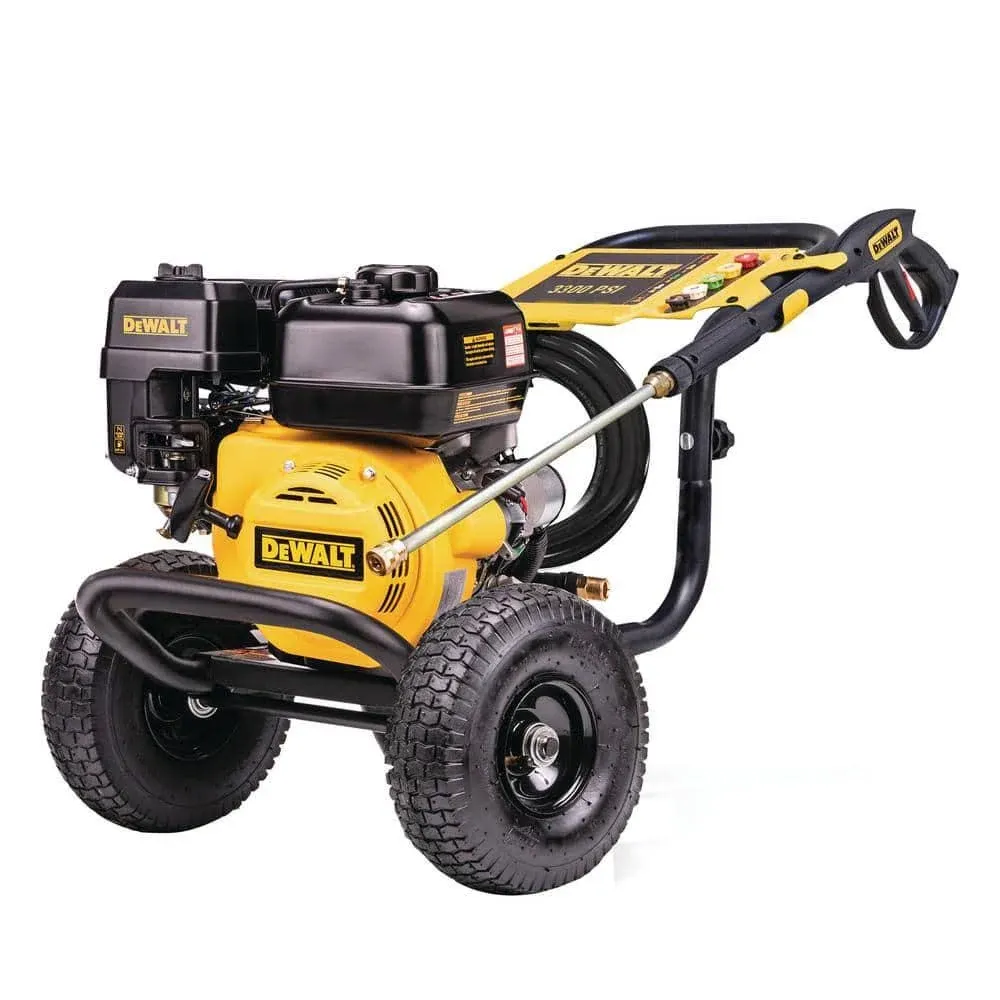 DeWalt 3300 PSI 2.4 GPM GAS Cold Water Pressure Washer with OEM Axial Cam Pump