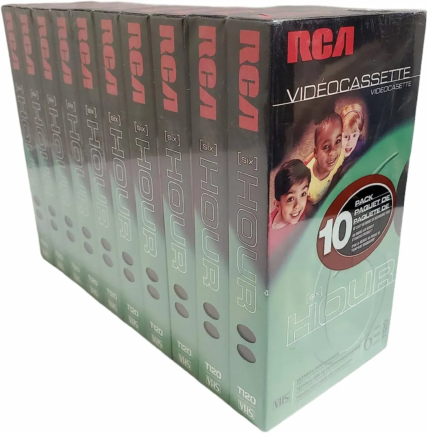 RCA - VHS Tape - T-120H - 10 Pack - Standard Grade - NEW - Factory Sealed