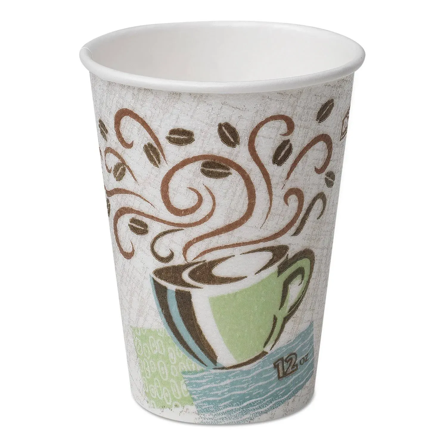 Dixie 5356CD Hot Cups, Paper, 16oz, Coffee Dreams Design, 50/Pack