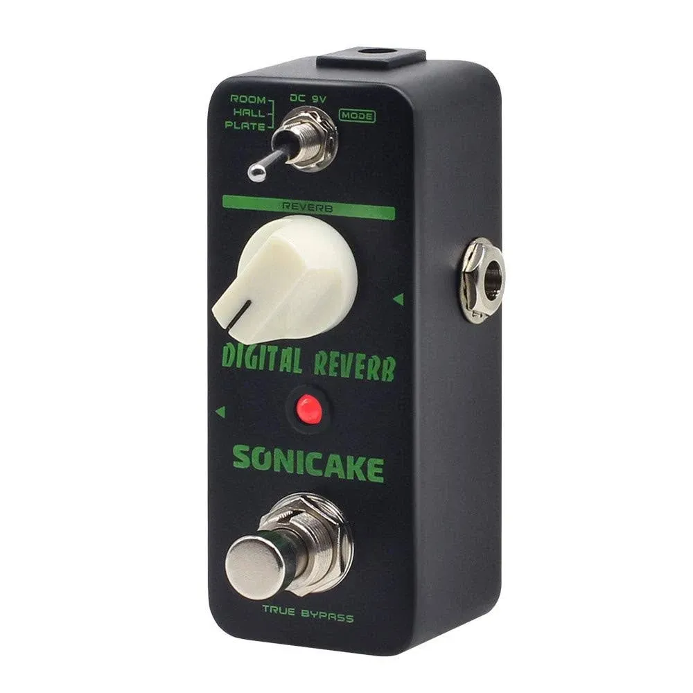 SONICAKE Digital Reverb Simulates Dimension Room Hall Plate Guitar Effects Pedal