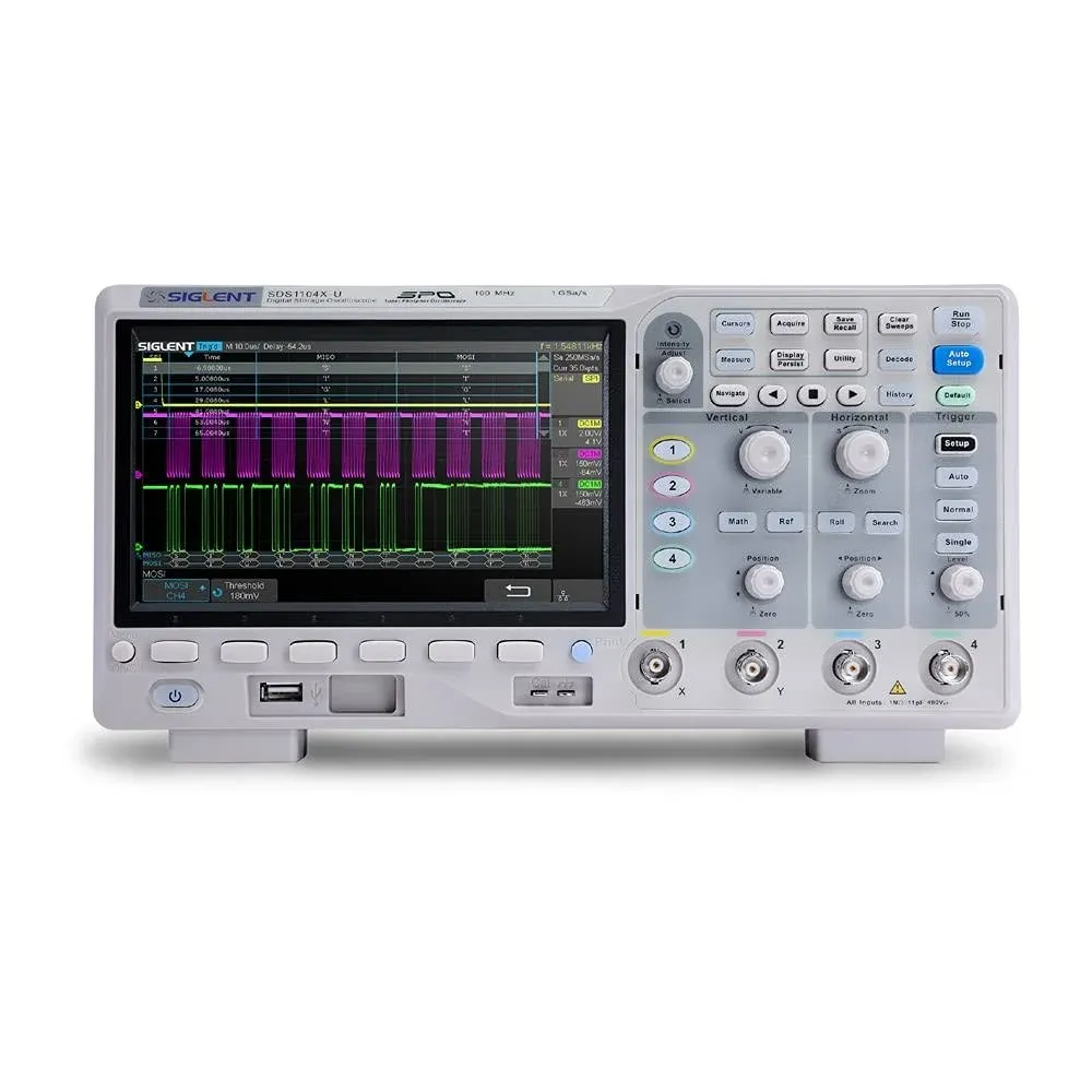 Siglent Technologies SDS1104X-E 100MHz Digital Oscilloscope 4 Channels