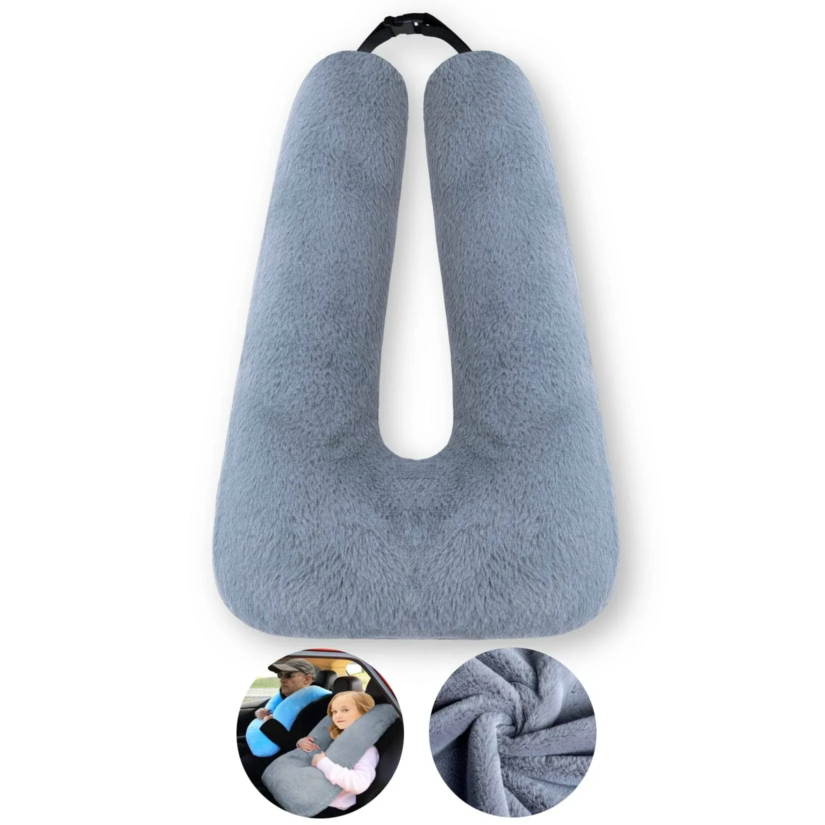 FHSGGP Travel Pillow Cushion for The Back Seat of A Car, Pillow for Kids A Sleep