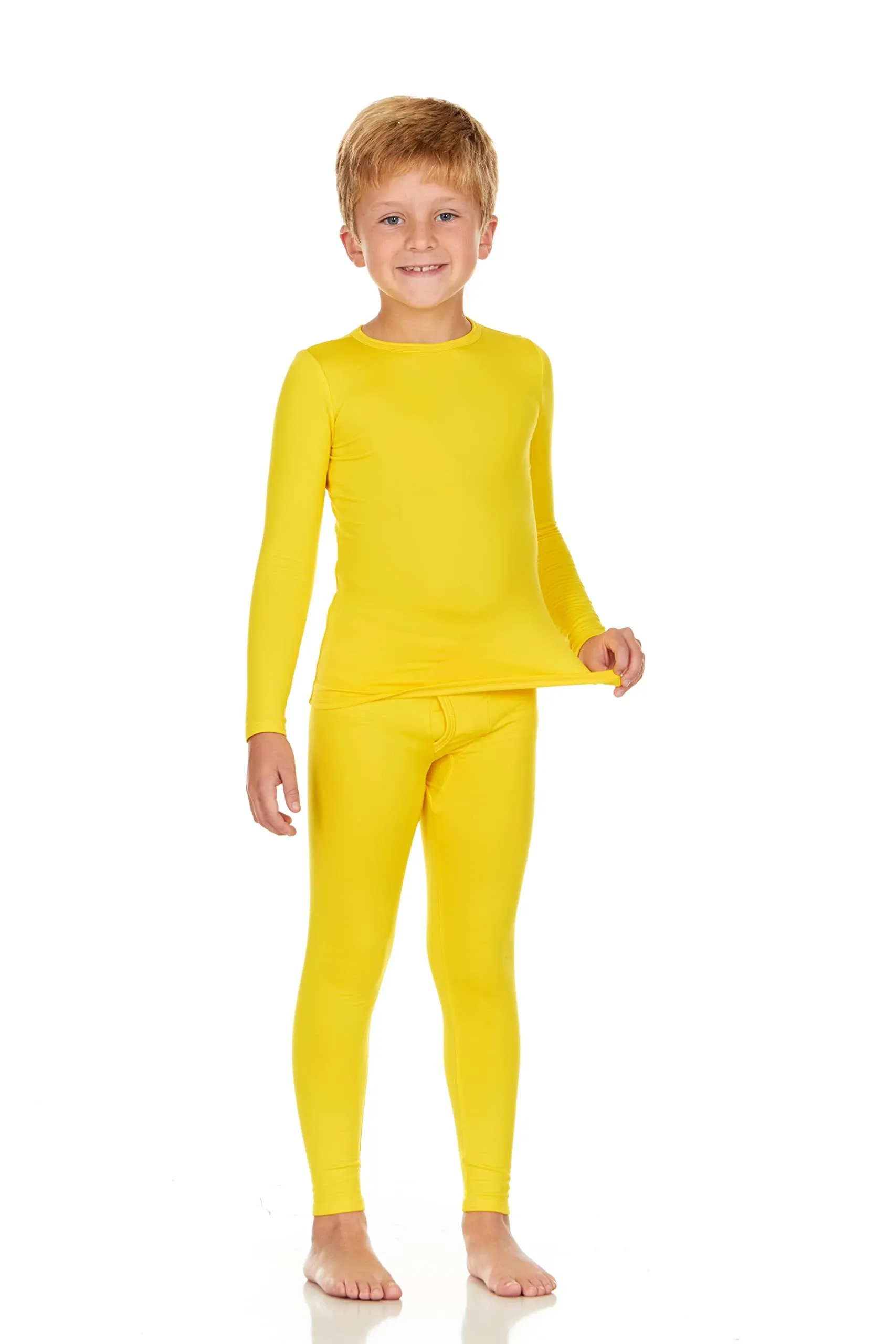 Thermajohn Boy's Thermal Set Yellow / L