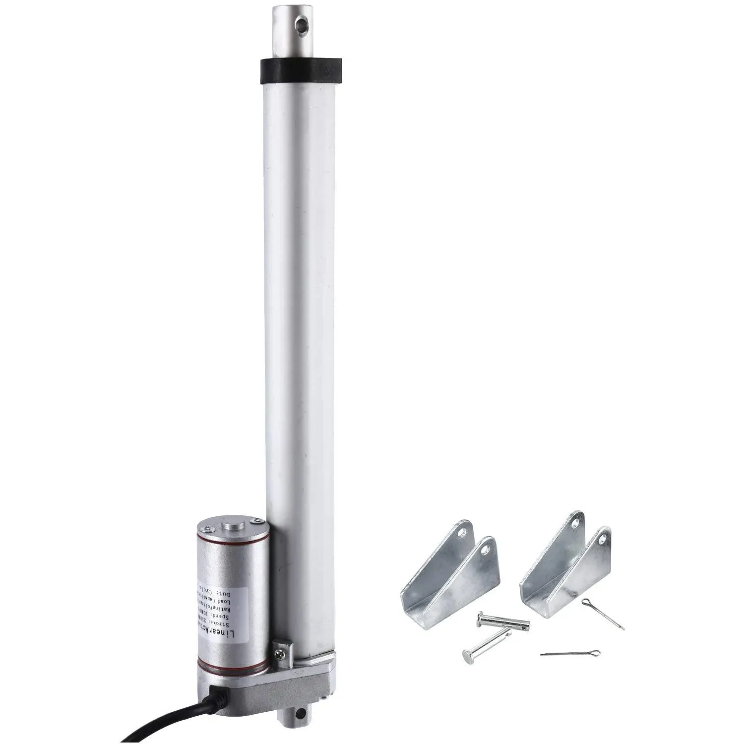 DC12V 10inch Stroke Linear Actuator with Mounting Bracket for Home Automation