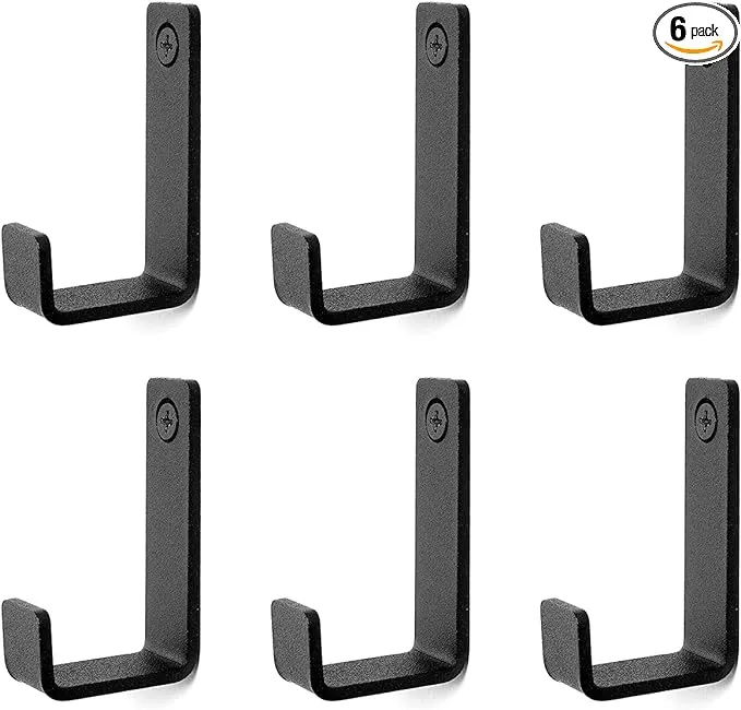 Robe &amp; Towel Hook, 6 Pack Heavy Duty Stainless Steel Outdoor Wall Hooks for h...