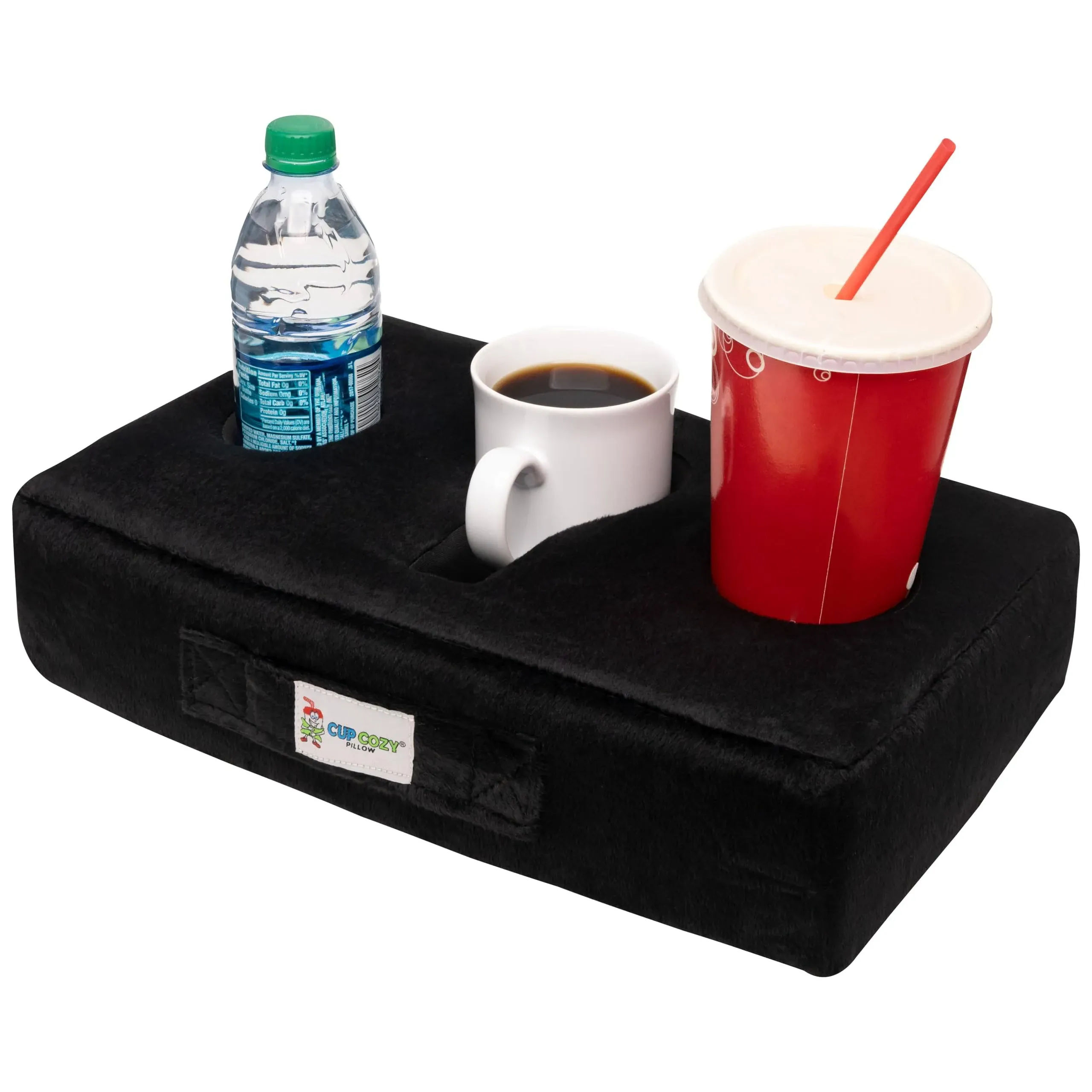 Cup Cozy Pillow (Black)- As Seen on TV-The World's Best Cup Holder! Keep Your ...