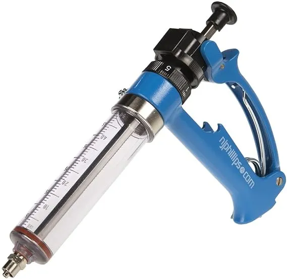 Agri-Pro Enterprises 50 ml Semi Automatic Repeating Metal Syringe - 468480