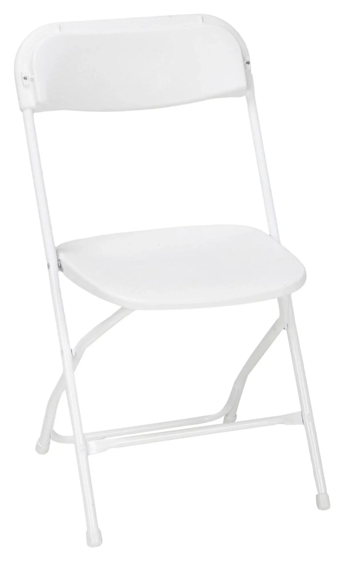 Folding Chair, Stacking, Resin, White, Banquet, PK8