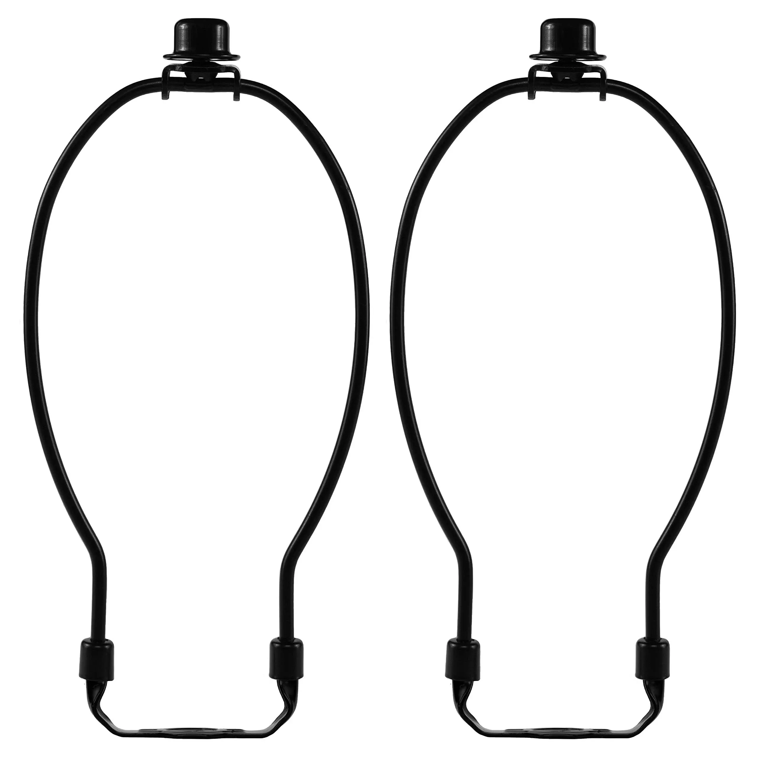 I Like That Lamp Complete Lamp Harp Set (2 Pack) - Black 10 inch Harp (Suitable ...