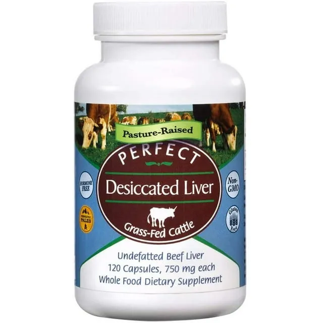 Perfect Supplements Perfect Desiccated Liver 120 Capsules