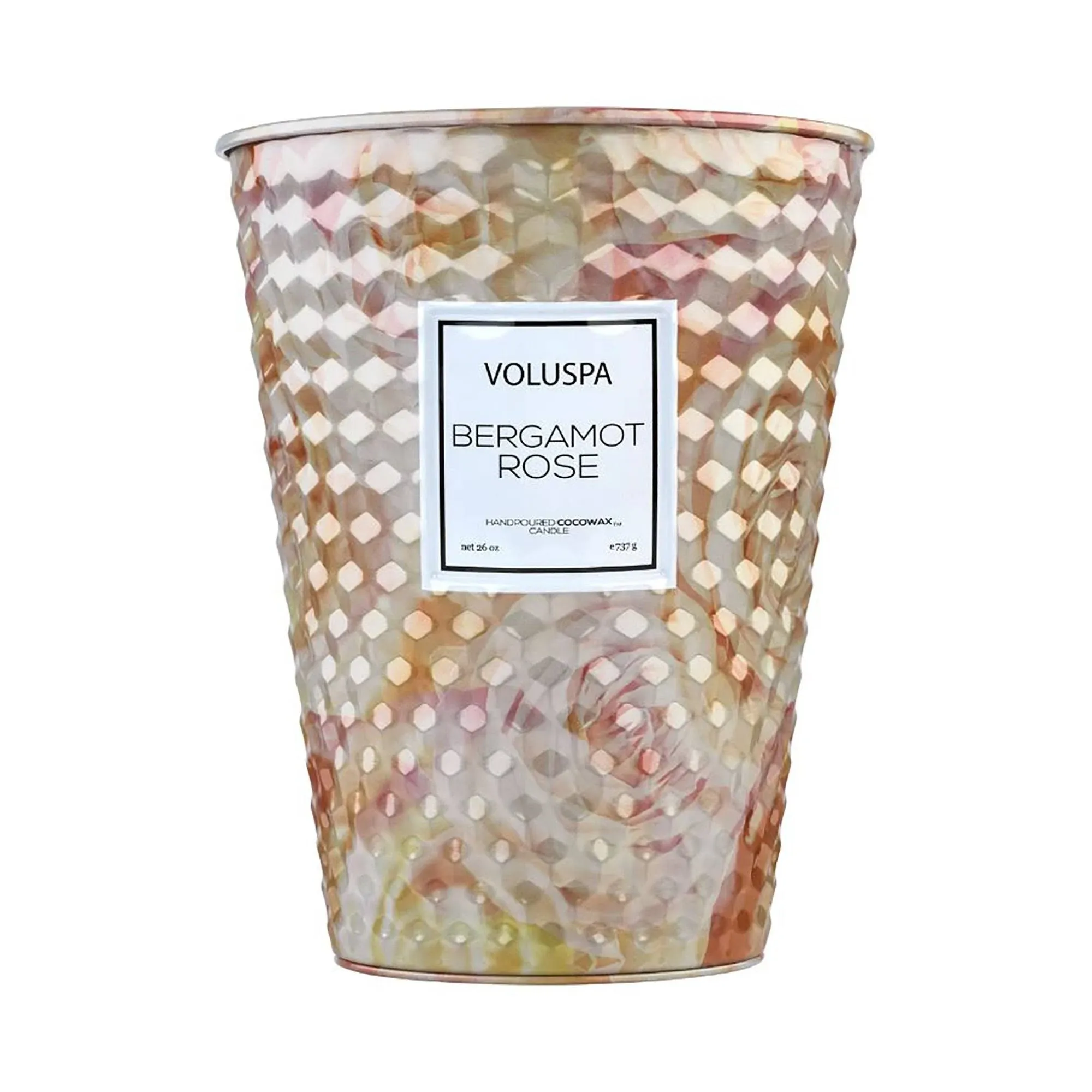 Voluspa Bergamot Rose 2 Wick Tin Table Candle