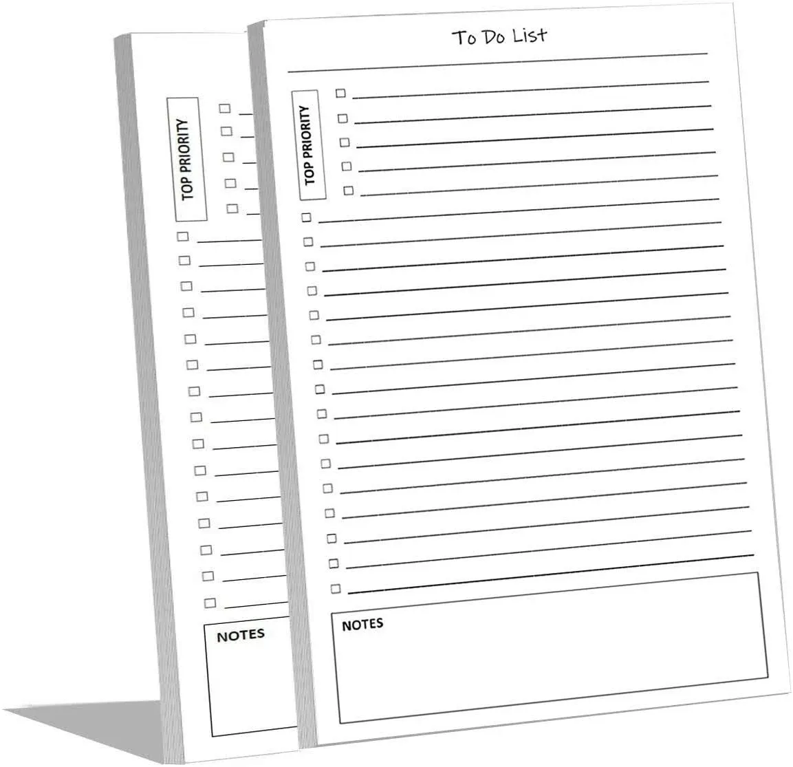 TO DO List Notepads 2 Pack 50 Pages Each Planner Pads. ToDo Checklist w/Prior...