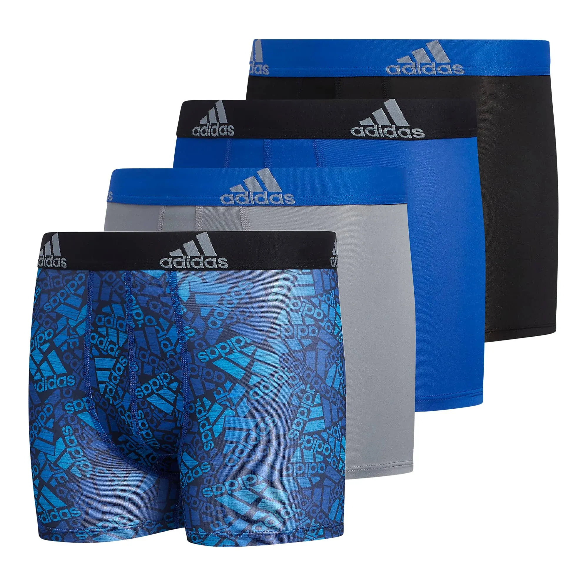 Adidas Kids-Boy's Performance Boxer Briefs Underwear (4-Pack)