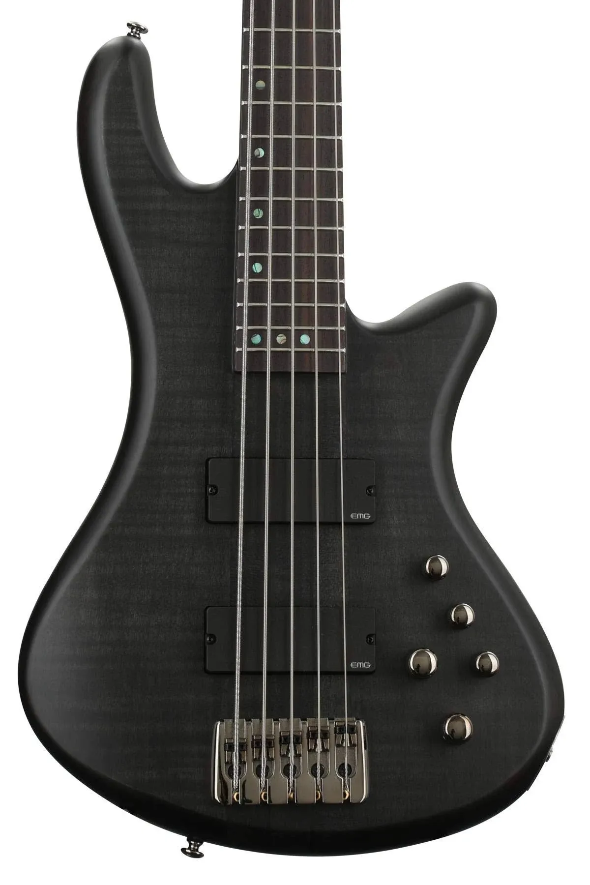 Schecter Stiletto Studio 5 Bass Guitar - See-Thru Black Satin