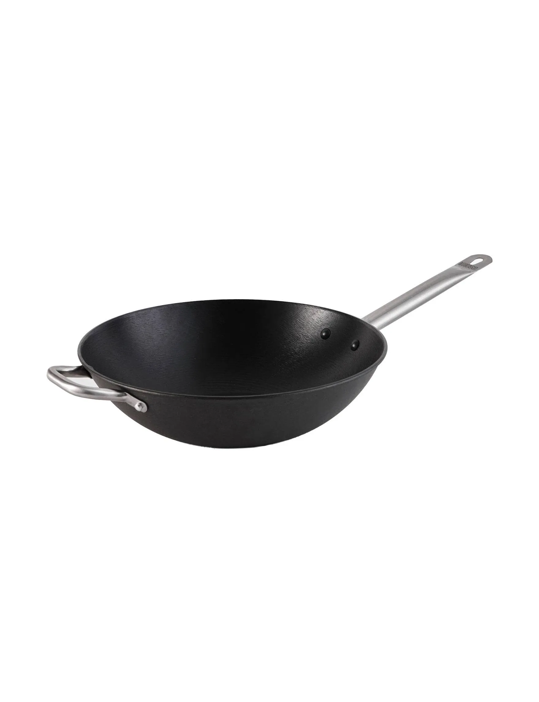 IMUSA Light Cast Iron Wok, 14"