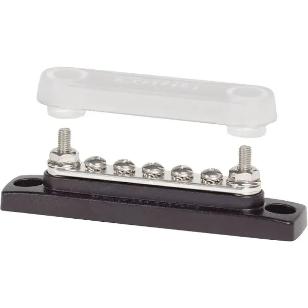 Blue Sea 2314 MiniBus Common Bus Bar with 5 x 8-32 Screw Terminal