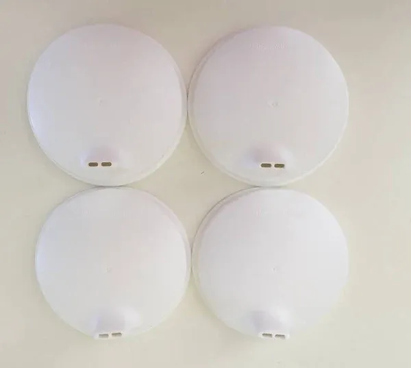 Domed Sipper Seals Set of 4 in White