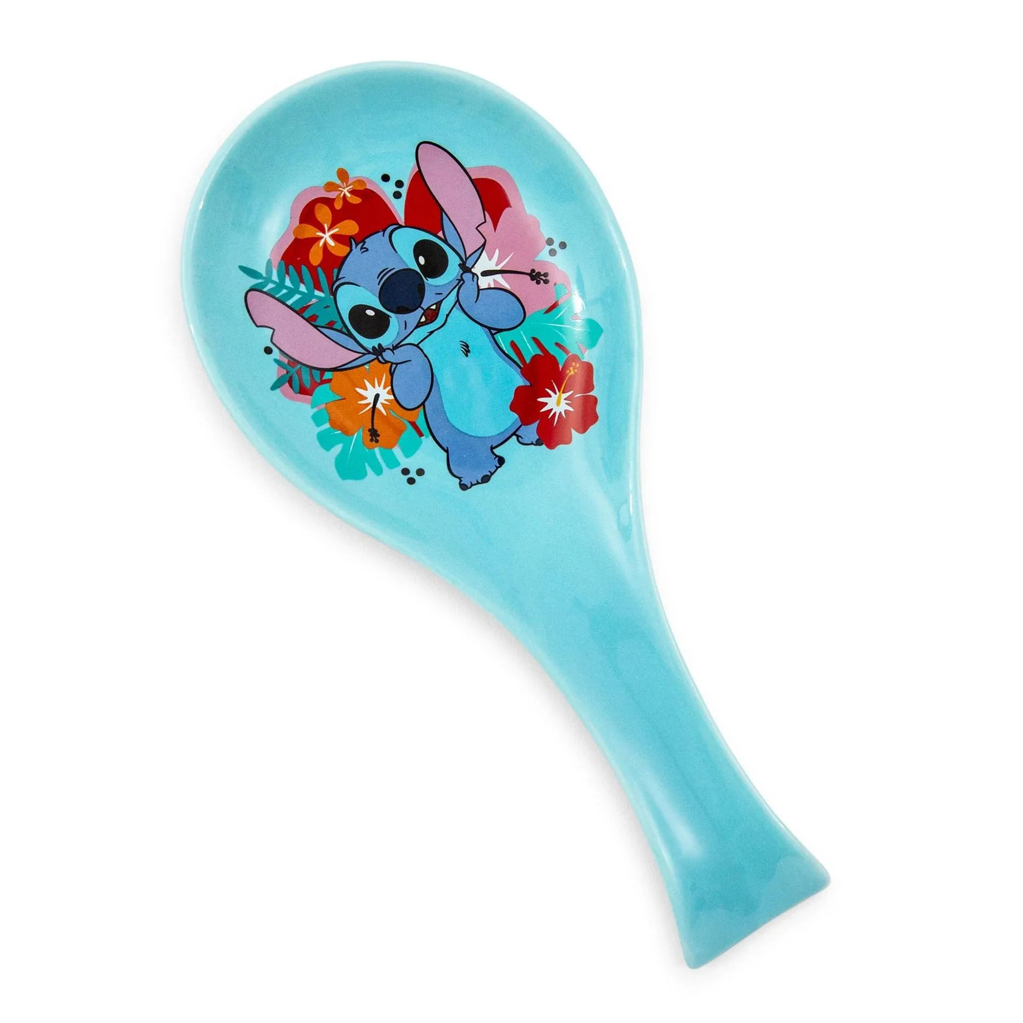 Disney Lilo And Stitch Hibiscus\u205fFloral Ceramic Spoon Rest NEW