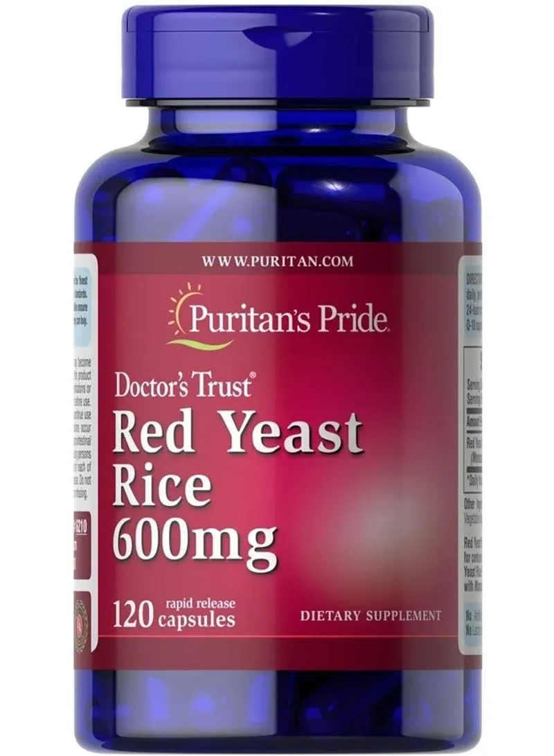 Puritan&#039;s Pride Red Yeast Rice 600 Mg, 240 Rapid Release Capsules EXP 1/2026 2E2