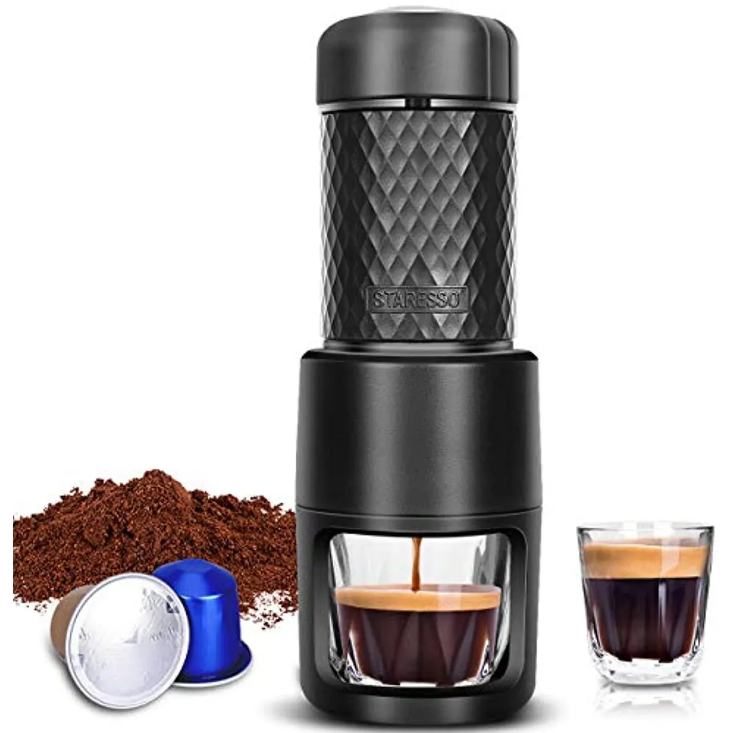 Staresso Portable Espresso Machine with Rich &amp; Thick Crema for Travel Camping