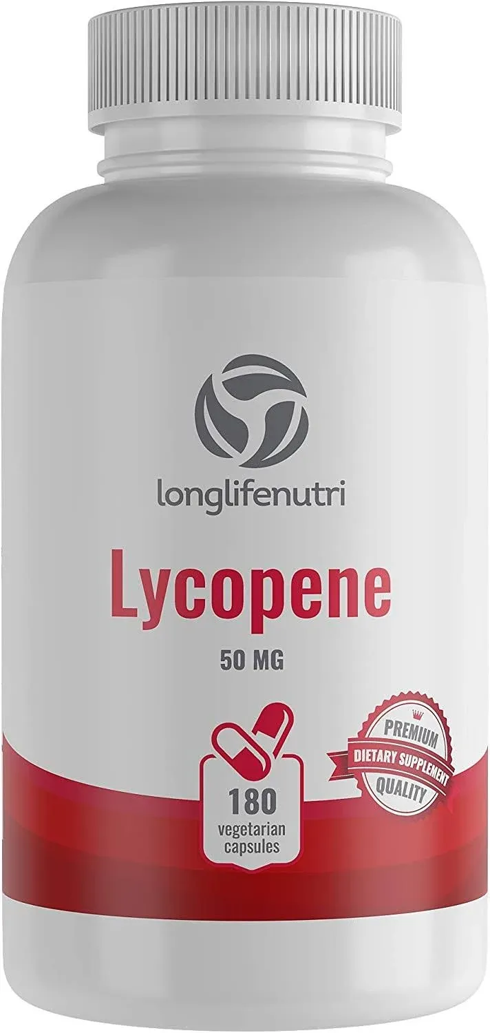 Lycopene 50mg 180 Vegetarian Capsules | Supplement Health | Natural Tomato ...