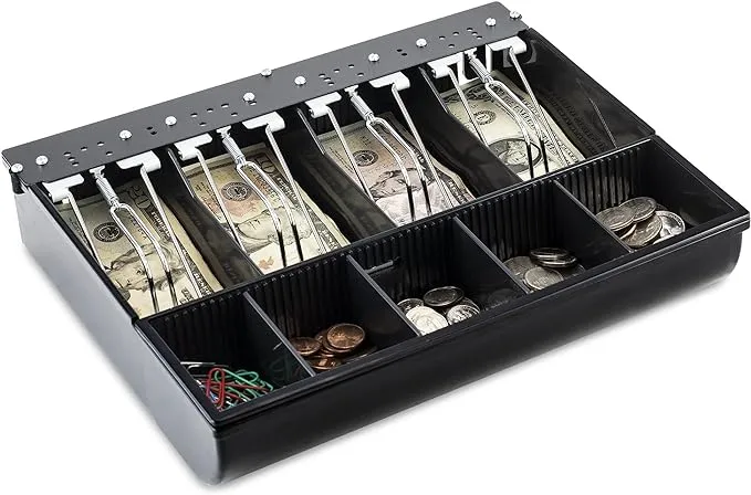 Volcora Cash Drawer Tray 11.7 x 10.3 x 2.3 Inch Cash Register Insert