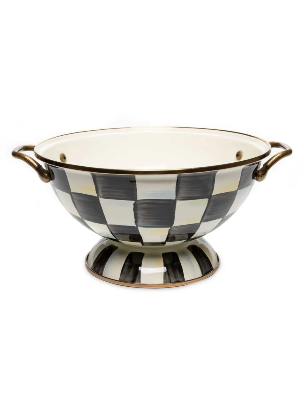 Shop Mackenzie-childs Courtly Check Enamel Almost Everything Bowl