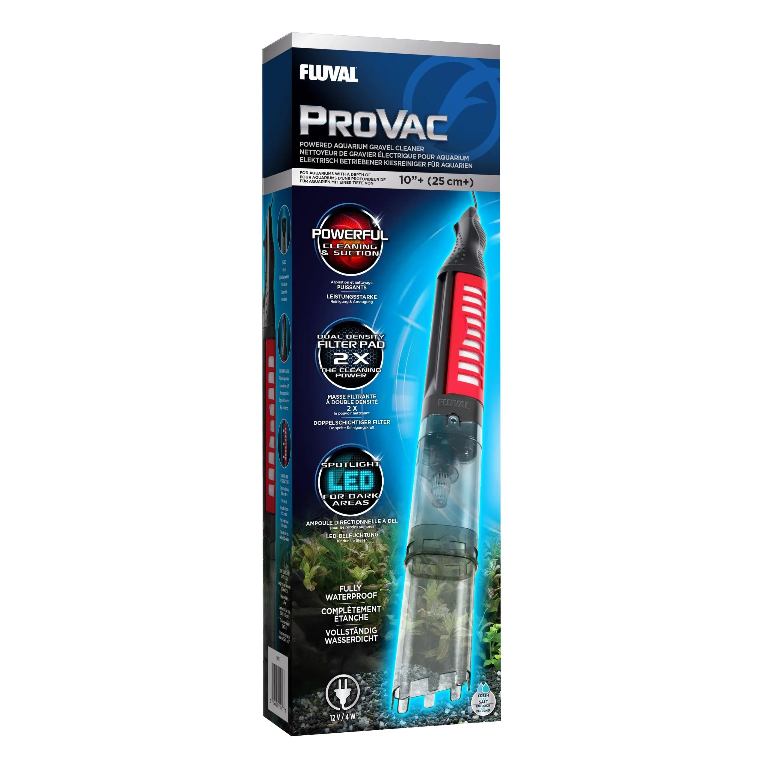 Fluval PROVAC 12V Corded Powered Aquarium Gravel Cleaner