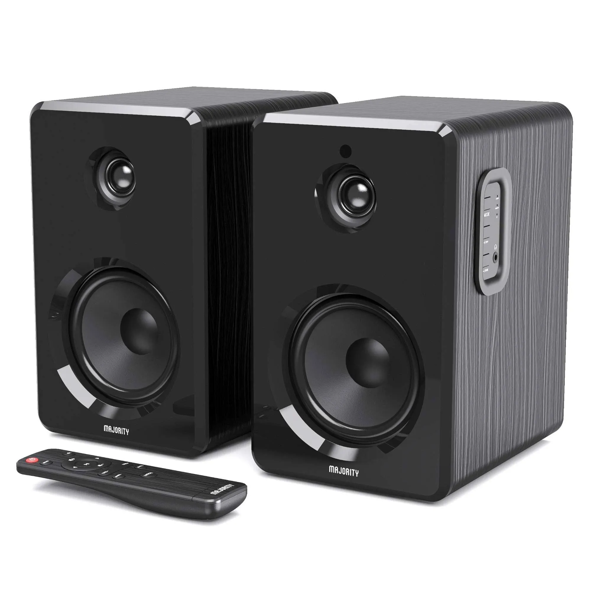 D40 Active Bookshelf Speakers Powered Stereo Studio Speakers Powerful Amplified 