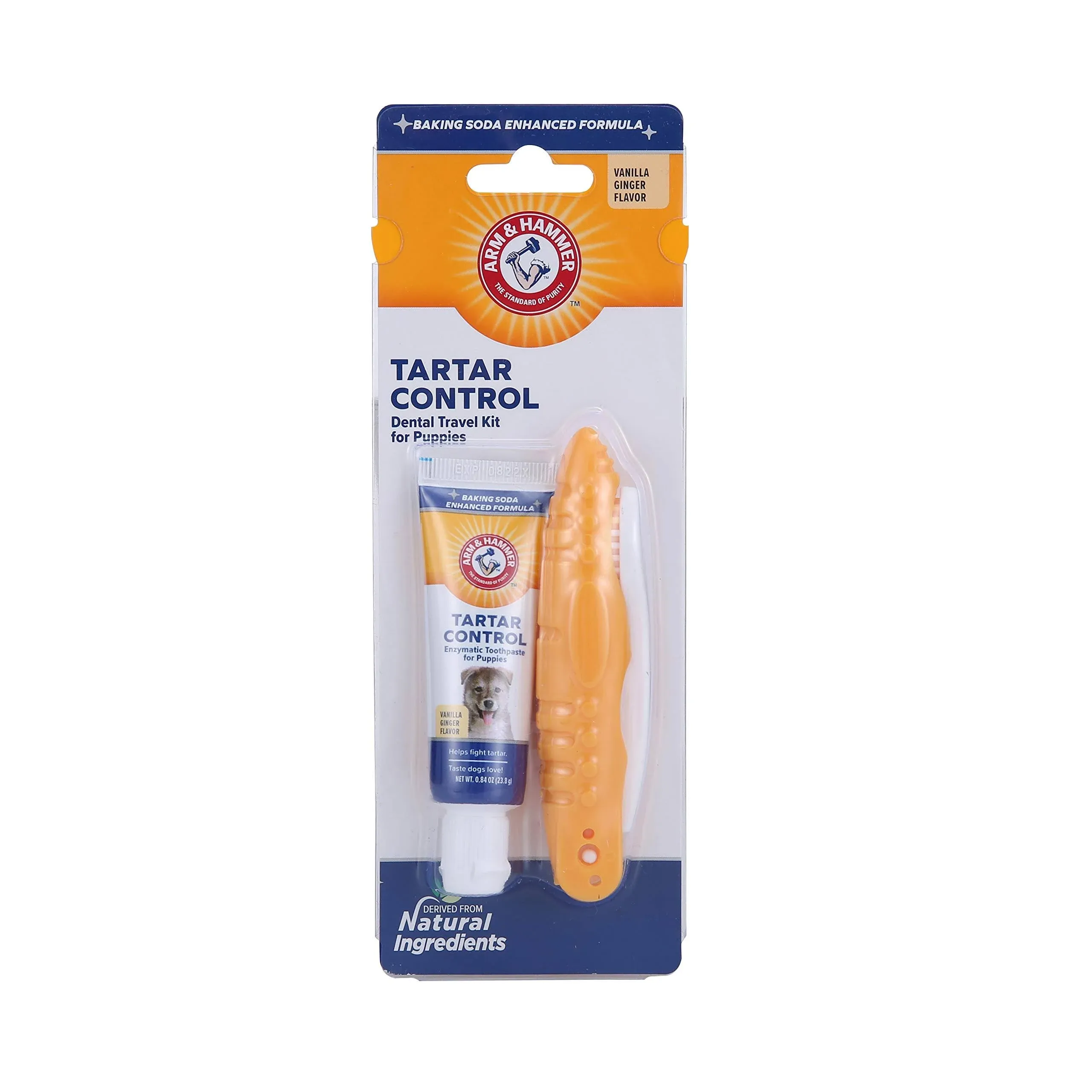 Arm & Hammer Clinical Care Travel Dental Kit for Dogs in Vanilla Ginger Flavor