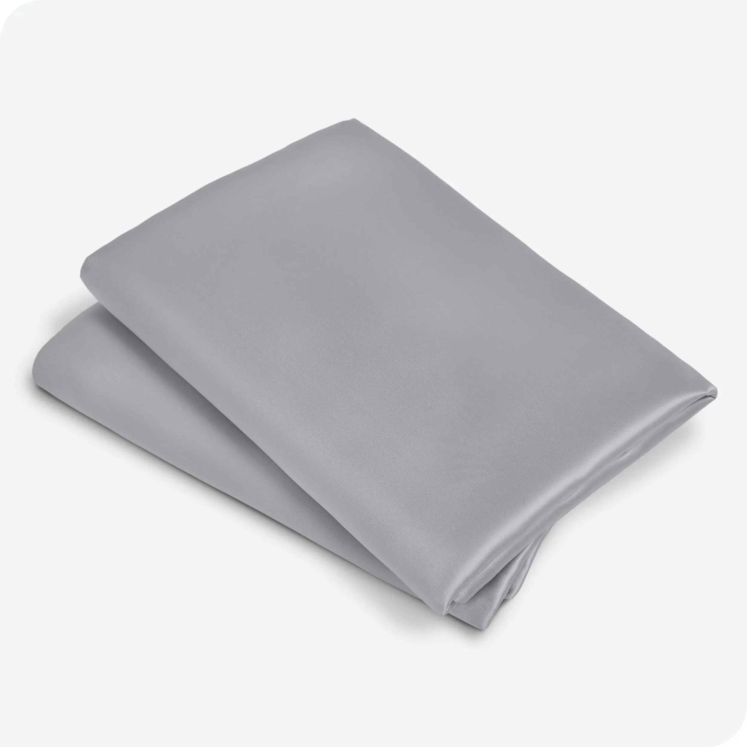 Bare Home Satin Pillowcase Set Standard / Silver