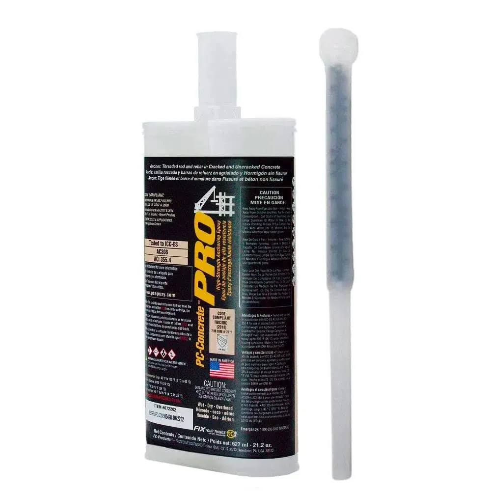 PC Products PC-Concrete Pro High Strength Anchoring Epoxy System 600ml