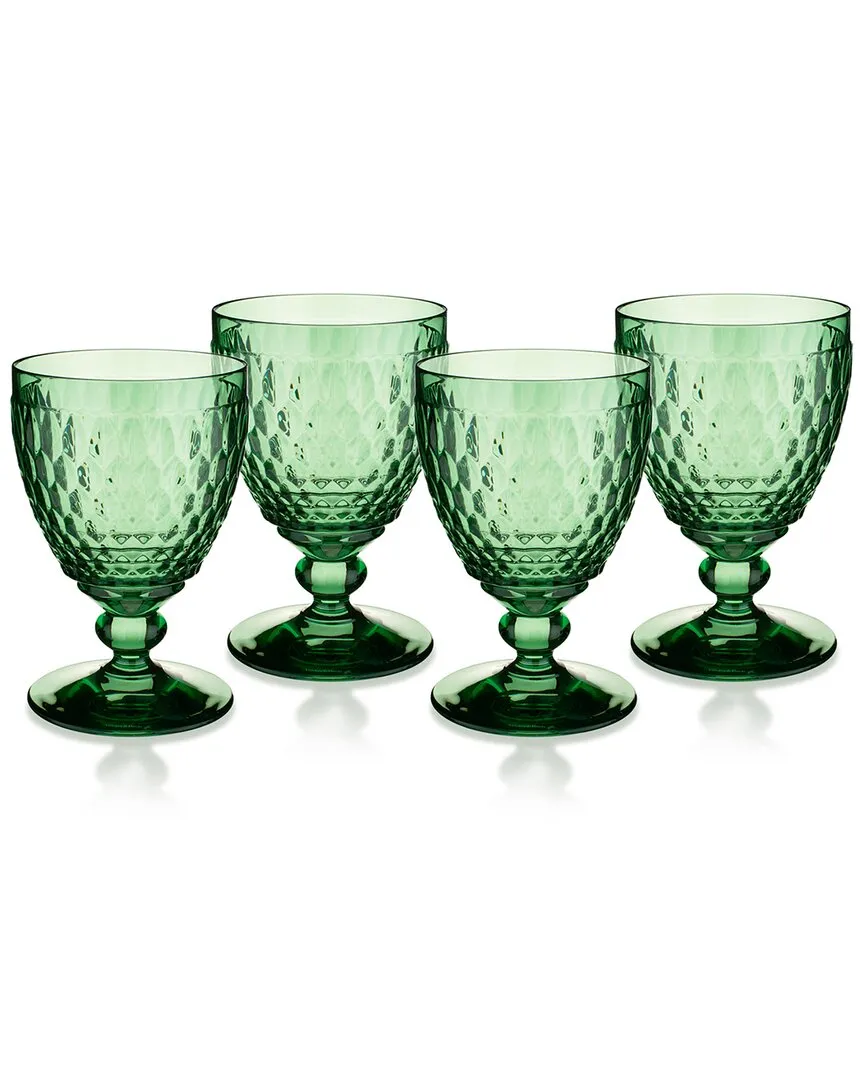 Boston Claret Glass, Green, Set Of 4