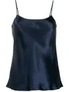 Shop Vince Satin Silk Camisole In Admiral