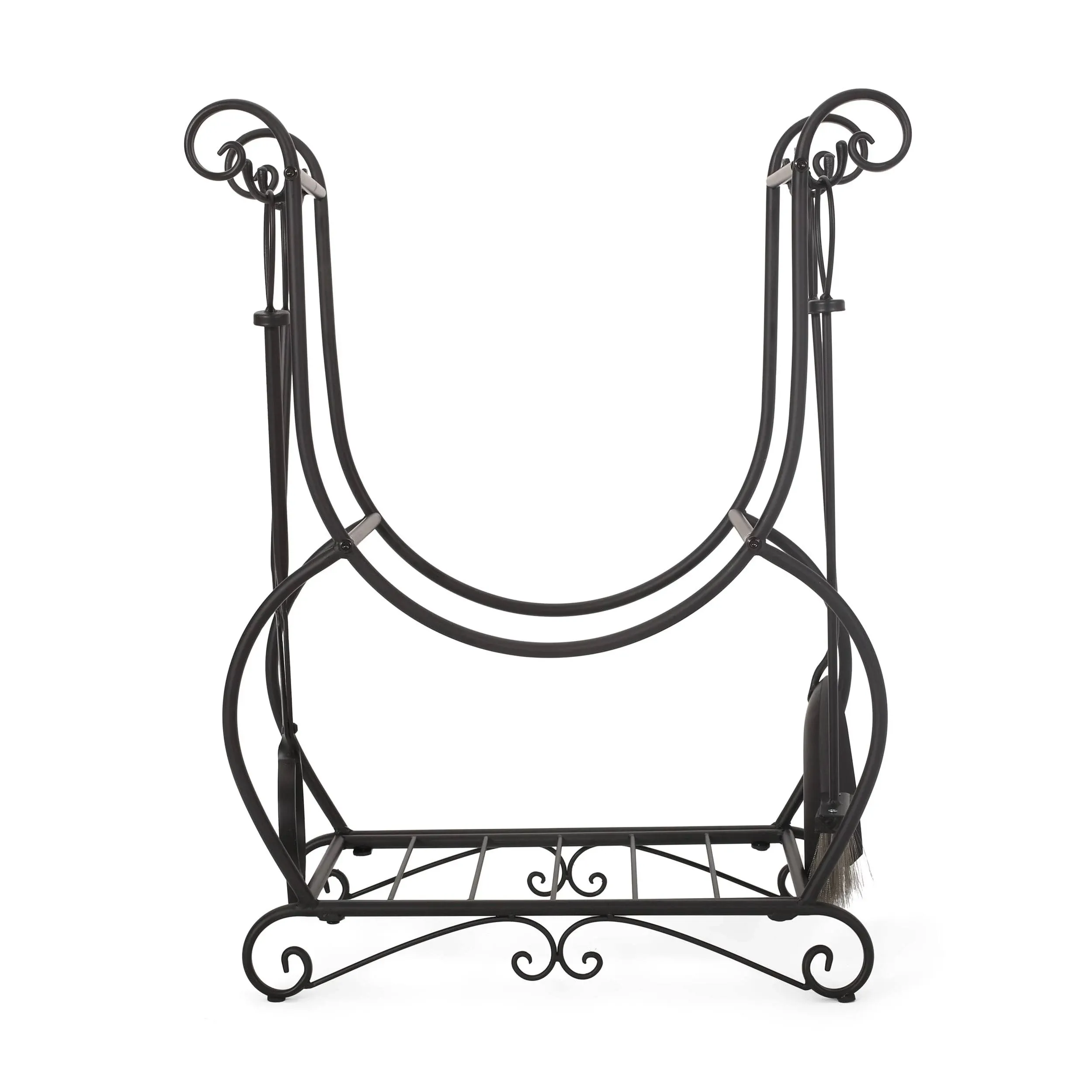 Home Decor Concetta Log Rack and Tool Set, Matte Black | 311839