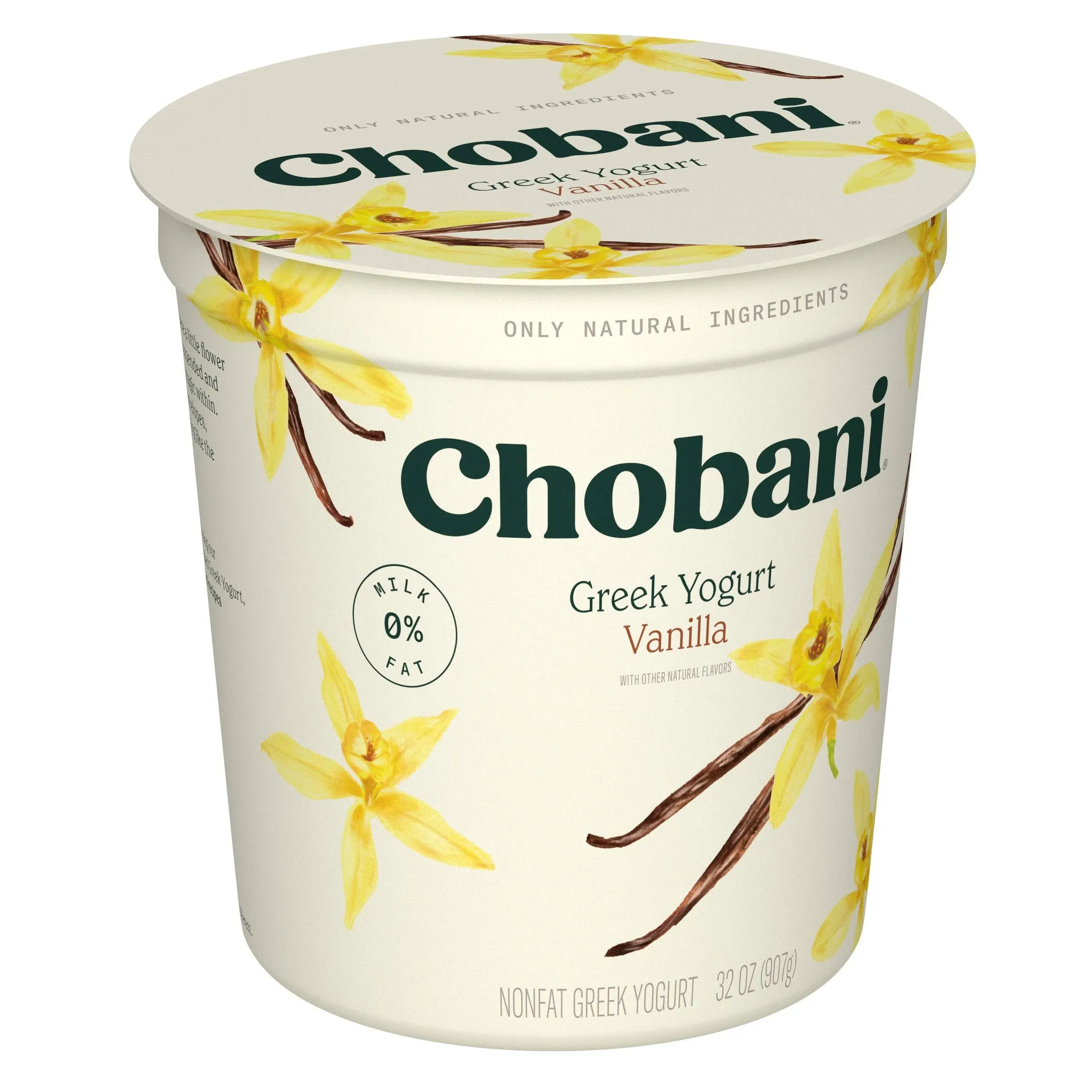 Chobani Vanilla Greek Yogurt, 4 Ounce -- 12 per case.