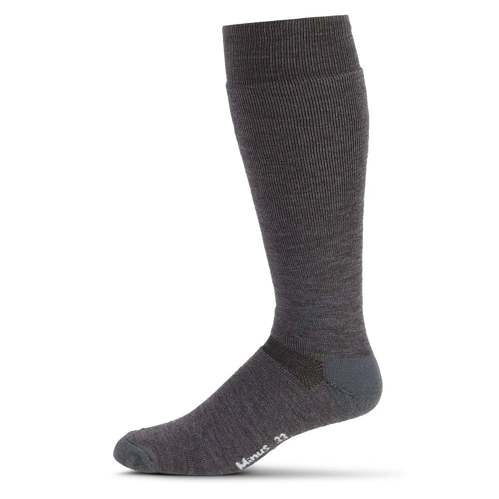 Minus33 Merino Wool Clothing Merino Ski and Snowboard Sock Gray / XL