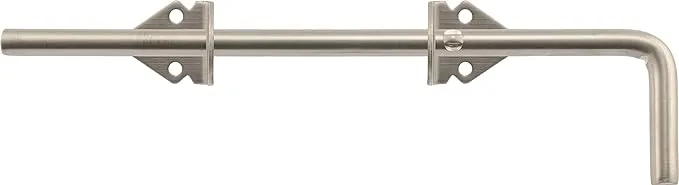 Hillman 853367 1/2 x 12-Inch Stainless Steel Non-Adjustable Throw Cane Bolt