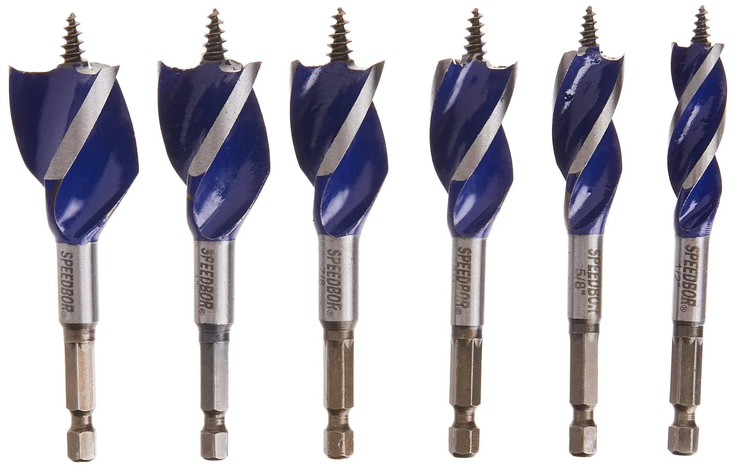 Drill Bit Set for Wood, 4-Inch, 6-Piece (1877239)