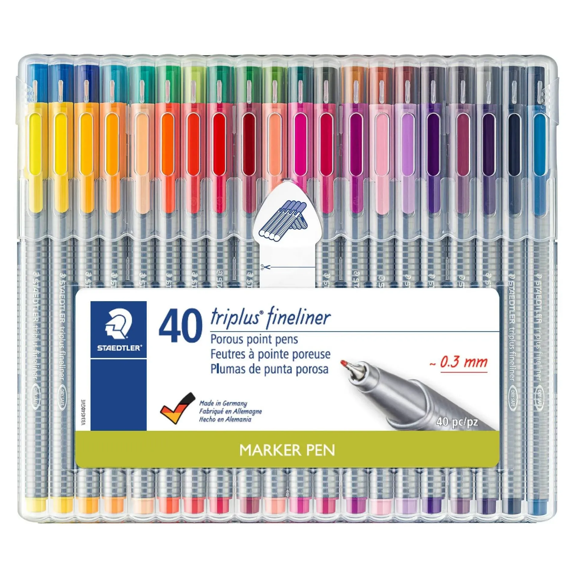 Staedtler 42 Piece Coloring Art Paint Fine Felt Tips Fineliner Sealed  Box  