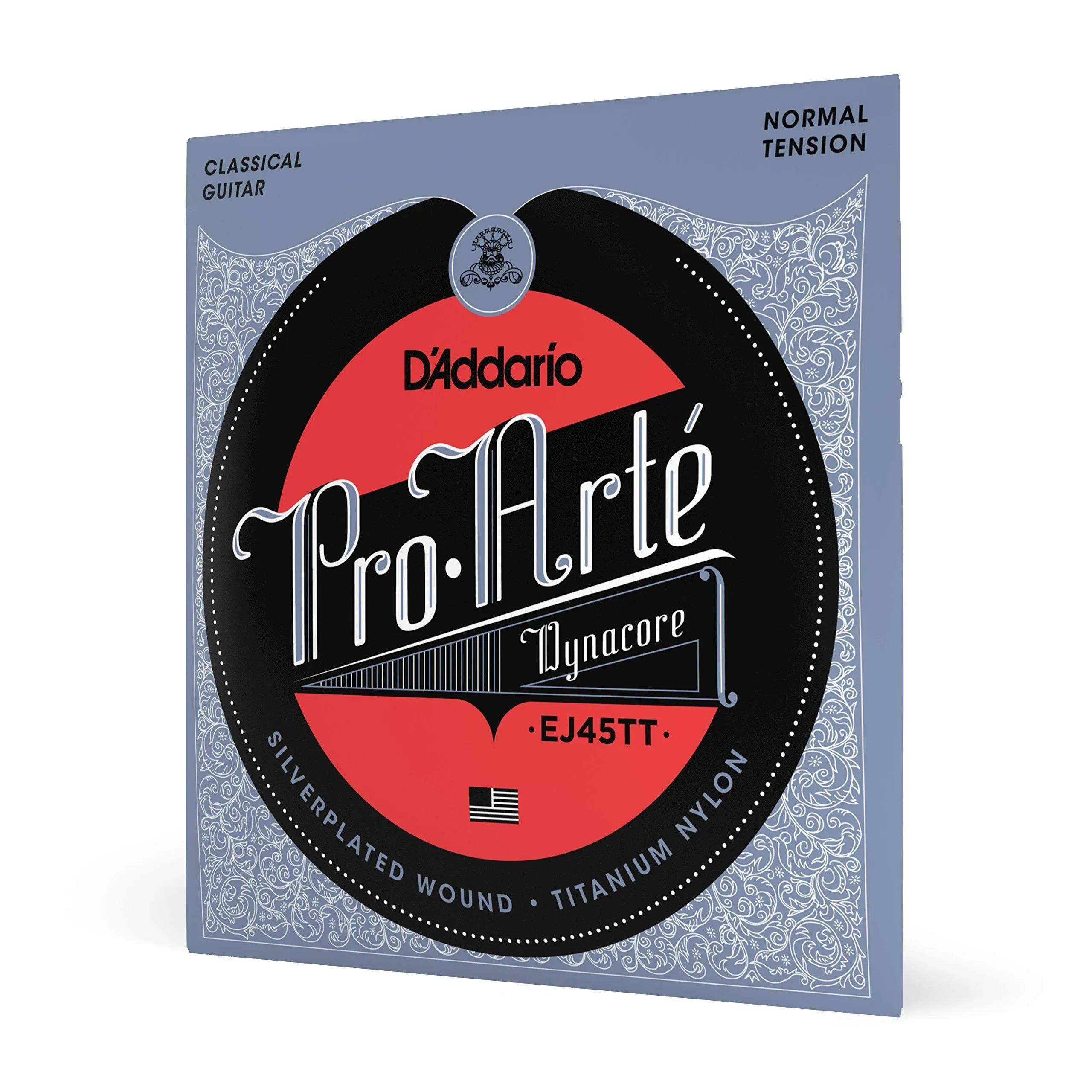 D'Addario EJ45TT ProArte Dynacore Classical Guitar Strings Titanium Trebles ...