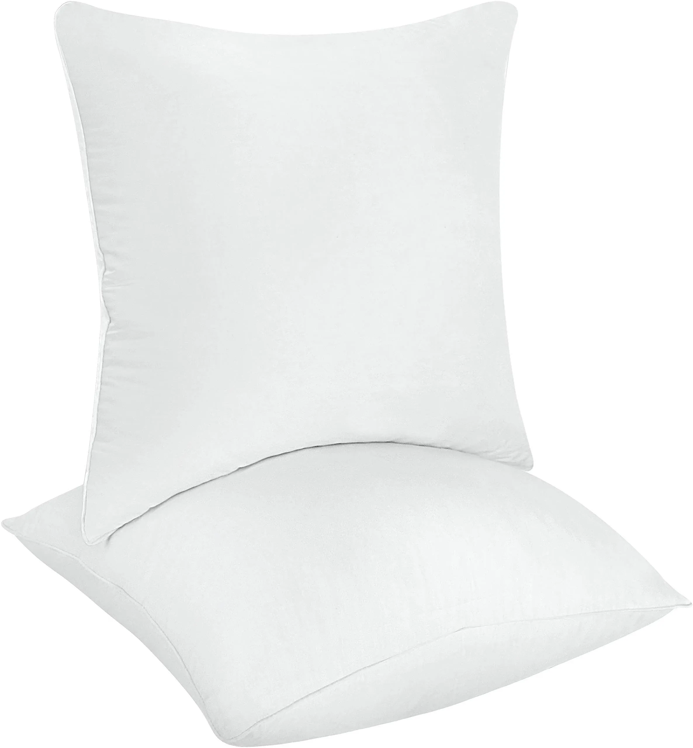 Utopia Bedding Throw Pillows Insert (Pack of 2, White) - 16 x 16 Inches Bed and Couch Pillows - Indoor Decorative Pillows