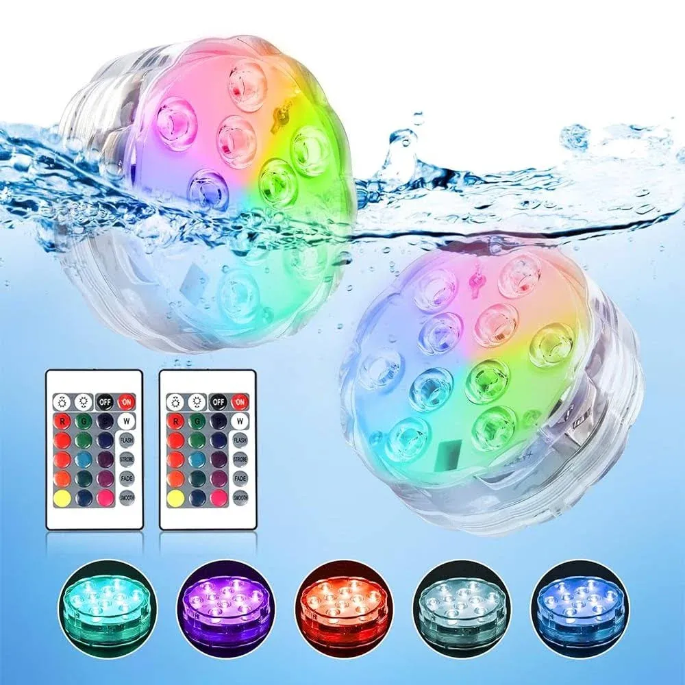 WHATOOK LED Lights: Waterproof Battery Operated Remote Control