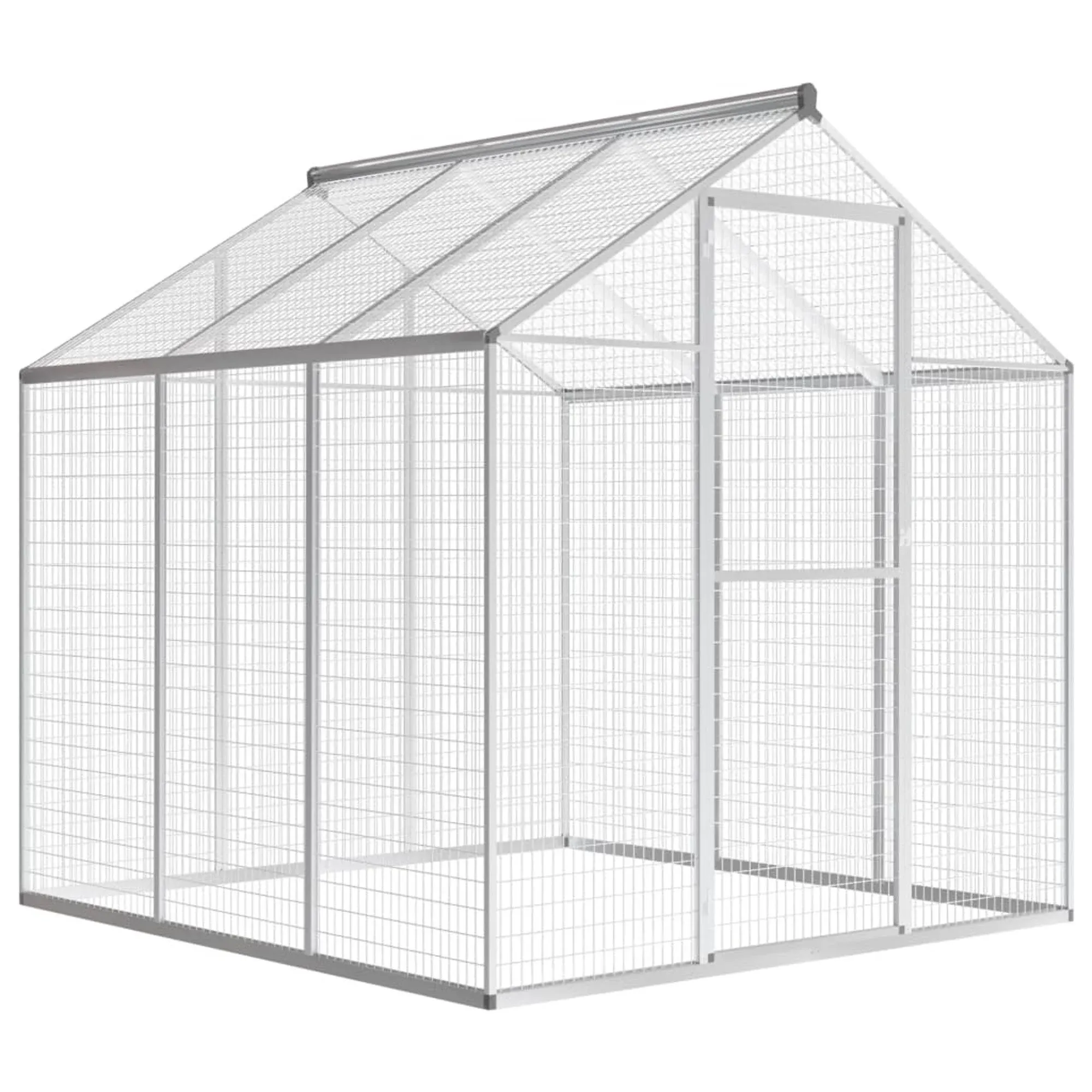 vidaXL Outdoor Aviary Aluminum 72"x70.1"x76.4"